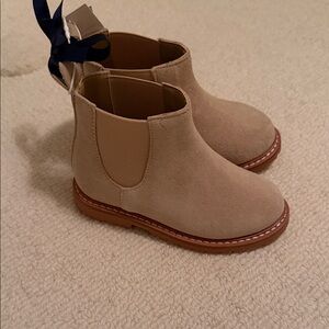 Janie and Jack Tan Kids Boots